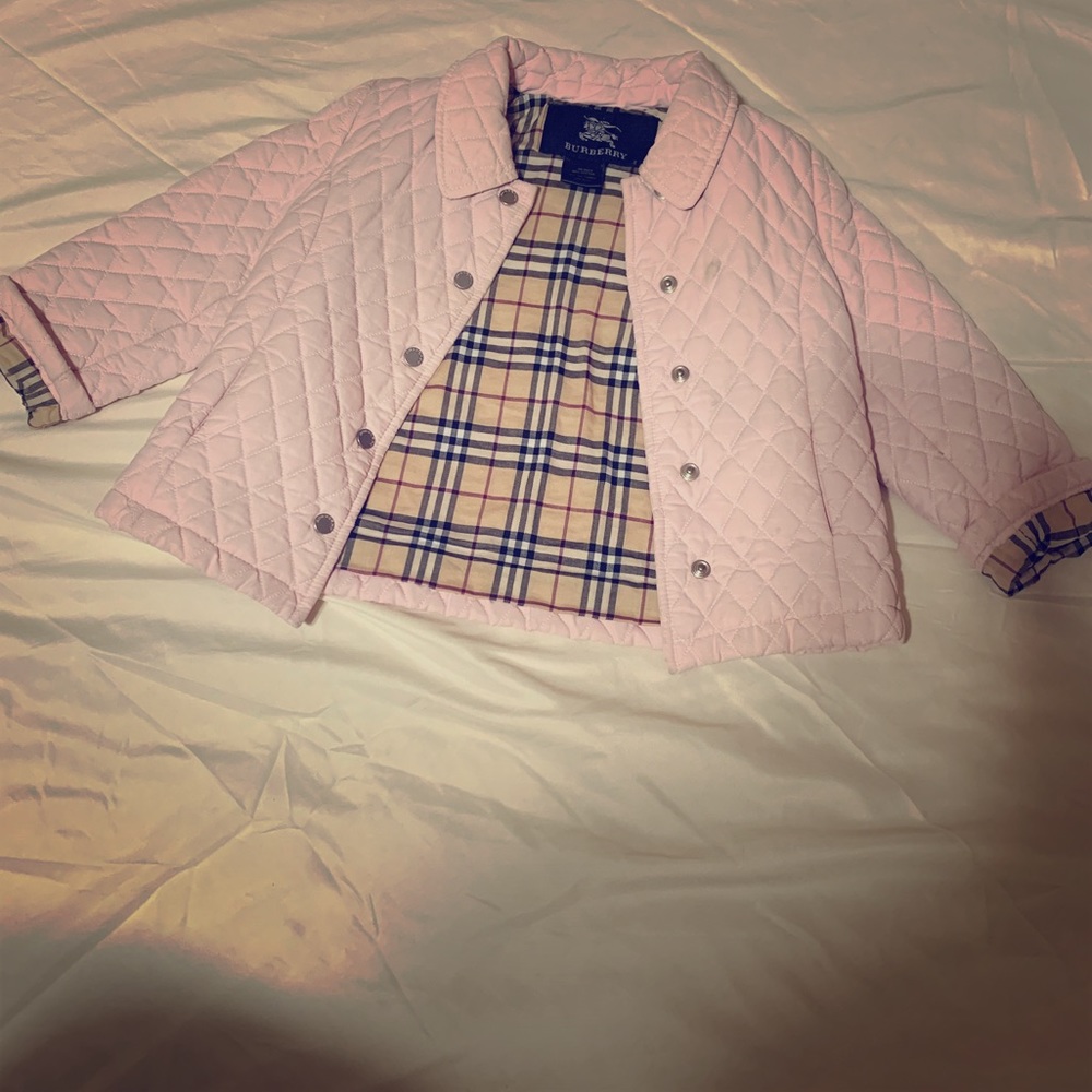 Burberry quilted jacket.